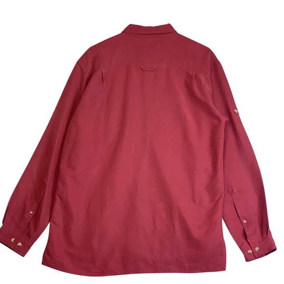 The North Face Red Syncline Long-Sleeve Collared Button-Up Shirt Outdoor Size M - Picture 4 of 9